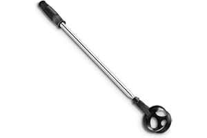 Huakaile Stainless Steel Golf Ball Retriever Telescopic for Water, 78.7" Extendable Golf Ball Grabber with Locking Scoop, Golf Ball Picker Upper Tool Accessories for Golfer Women Men Black