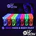 UV Glow Neon Face and Body Paint - 1x 10ml Red
