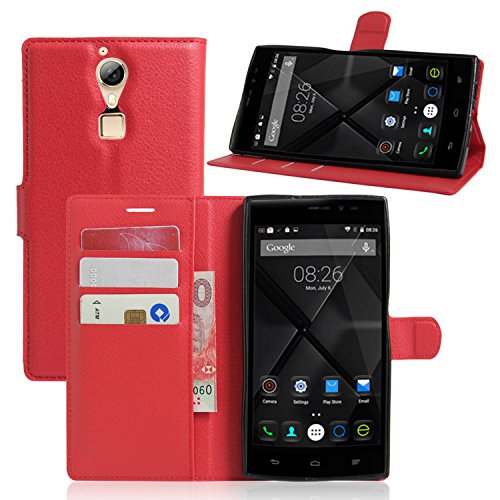 Guran   Funda de Cuero Para Doogee F5 Smartphone Tir  n de la Cubierta de la Funci  n de Ranura Tarjetas y Efectivo Caso