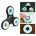 Produktbild Fidget Spinner Led Quimat Lichter Spinner Dreher EDC Toys Bestes Geschenk für Kinder Erwachsene Hilft beim Konzentrieren, Angstzuständen, Langeweile, Reduziert Stress, Dreht bis zu 30-90 Sekunden (Schwarz)