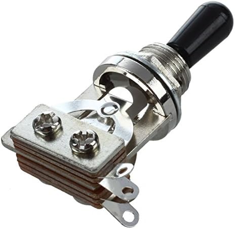 Guitar Pickup 3 way switch Guitar Pickup 3 way switch for Les Paul Electric Guitar - Silver w / Tips black