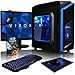 Produktbild VIBOX Killstreak LA4-75 Komplett-PC Paket Gaming PC - 4,1GHz AMD A6 Dual-Core APU, Desktop Gamer Computer mit Spielgutschein, 22" HD Monitor, Gamer Tastatur & Mouse, Blau Innenbeleuchtung, lebenslange Garantie* (3,9GHz (4,1GHz Turbo) superschneller AMD A6-6400K Dual-Core-APU / CPU-Prozessor, 32GB DDR3 1600MHz RAM, 3TB (3000GB) SATA III 7200rpm Festplatte, 400W 85+ Netzteil, CIT F3 Blau Gaming Geh§use, Asrock FM2A88M PRO3+ Mainboard, Ohne Windows Betriebssystem)