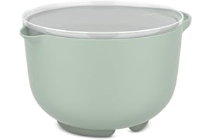 Mepal - 102305094700 - Bol de Préparation plus Couvercle Chef It, Base Antidérapante, Matériau Résistance aux Chocs Supporte Jusqu'À 110°C, 1500 ml, Nordic Sage