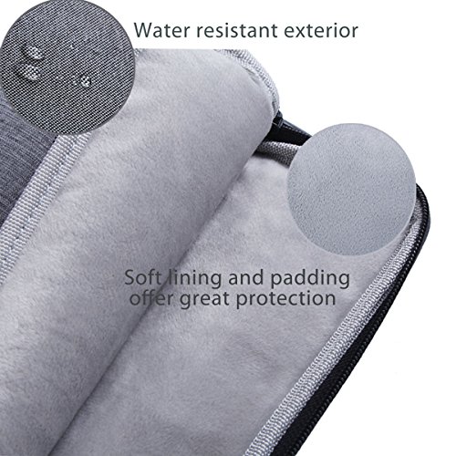 ProCase 12 – 12.9 Zoll Laptop Sleeve Case Cover Tasche für Macbook Surface Pro 4 3, Apple iPad Pro, die meisten 11 „12“ Laptop Ultrabook Notebook MacBook Chromebook -Grau - 3