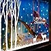 Produktbild BB.er Wall Sticker Glas Dekorative PVC abnehmbare Weiße Weihnachten Weihnachtsbaum und Elk Serie Feinstaubplakette, 140 * 82 cm
