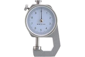 Cicony Jauge d'épaisseur portable, précision de 0,01 mm pour papier, cuir, feuille métallique
