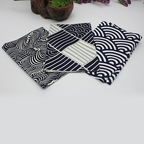 Blue Vessel 3 pcs Handcraft DIY Tuch 50 * 40 cm Baumwolle Handgefertigte Nähen Stoff Schwarz Weiß Streifen Tuch For Kinds of Sewing Techniques Baby Clothes - 6