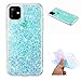 Produktbild Shinyzone Hülle Kompatibel mit iPhone 11 Pro Max 6.5 Zoll, Bling Glitzer Blau Pailletten Design,Handyhülle Ultra Dünn Weich Transparent Silikon TPU Bumper Kratzfest Schutzhülle