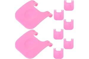 UKCOCO Lot De 8 Clips De Fixation pour Cage À Lapin en Plastique Rose en Polypropylène - Clips Fixation pour Cage À Hamster PP Rose - SystèMe Verrouillage SéCurisé Petits Animaux