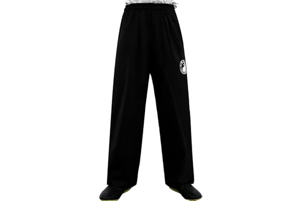 Kampfsport Taiji Pantalon d'entraînement - Chenjiagou Tai Chi Kung Fu Qigong Shaolin Jambes Larges Bocker Graziieux Uniforme pour Homme et Femme