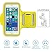 Produktbild iPhone Sportarmband Ultra weicher Verstellbarer perfekt für Laufen, Radfahren, Wandern, Kanu fahren, Walking, Reiten und andere Sportarten, auch Hochwertige mit Schlüssel Slots (viele Farbe) – von ezzymob®, gelb, iPhone 6/6s 4.7 inch