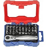 WORKPRO WP200534 32 Par&ccedil;a 1/4'&rsquo; Profesyonel Mini Cırcır Lokma Kollu Bits Vidalama Seti