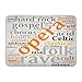 Produktbild TEPEED Bath Mat Ambient Acid Opera Word Cloud Gradient Grey Music Concept Acoustic Bebop Bathroom Decor Rug 15.7" x 23.6"/40x60cm