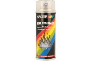 Motip Heat Resistant - Värmefärg Transparent 400 ml | MOTIP Värmebeständig klarlack spray 400 ml - värmebeständig upp till 80