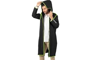 PERLETTI Imperméable Homme Femme avec Capuche - Coupe Vent Garçon Fille Détails Réfléchissants - Poncho Pluie Dame Monsieur Coupe Vent - Veste Manteau Adulte Taille S M L Randonnées