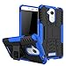 Kaira Hard Armor Hybrid Rubber Bumper Flip Stand Rugged Back Case Cover for Coolpad Note 5 (Blue) RS.249.00