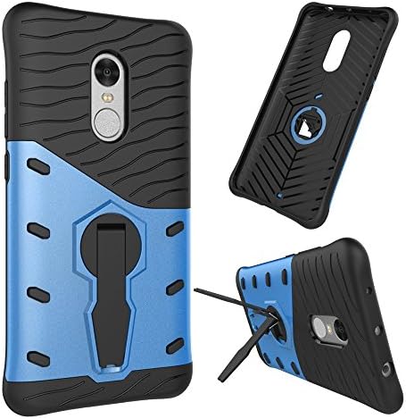 Xiaomi Redmi Note4 Case, Tollcuudda Back Case Cover Pouch With Stand for Hongmi Note4 Soft TPU and Hybrid Hard Rigid PC Covers Shock-Absorption Slim Fit Protective Cases for Xiaomi hongmi note4 - blue
