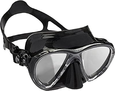 Cressi Masque de plongée Sous Marine pour Adulte - Big Eyes Evolution - Noir (Noir) - Taille Unique