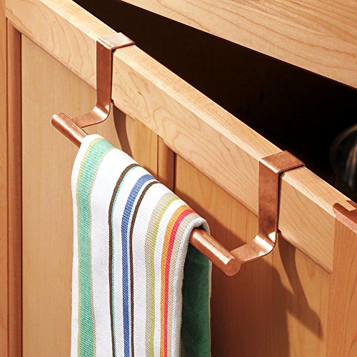Interdesign 29540EU Forma Hakenleiste für Geschirrhandtücher zum Hängen über den Schrank, 23 cm, kupfer - 5