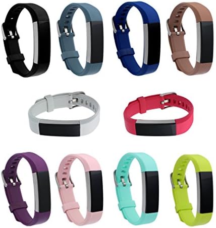 YPYS Fitbit Alta Wrist Straps Fitbit Alta HR Strap,Replacement Strap Band for Fitbit Alta and Alta HR Wristband Large Small 10Color/Pack