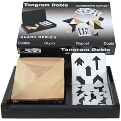 Tangram doble en estuche de madera