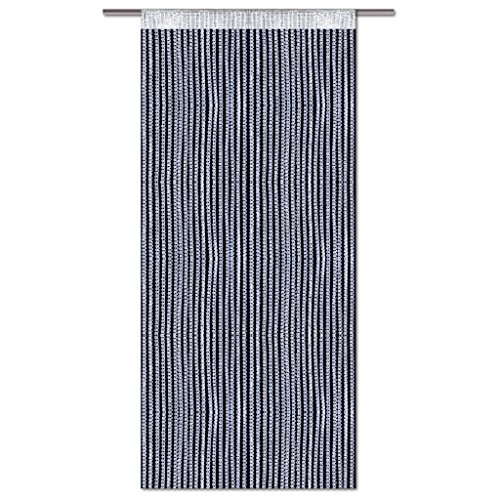 Fadenvorhang Lurex-Optik weiß, Auswahl: Stangendurchzug 140 x 250 cm - 3