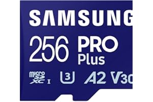 Samsung Memorie MB-MD256SA PRO Plus Scheda MicroSD da 256GB, UHS-I U3, Fino a 180 MB/s