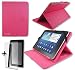 Produktbild Rose Pink PU Leder Cover Case Protector & Ständer für Cello 708qat/t7022gms 17,8 cm Zoll Tablet PC + Displayschutzfolie und Eingabestift
