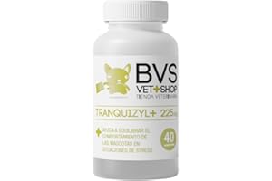 BARAKALDO VET+SHOP TIENDA VETERINARIA BVS Vet Shop | Tranquizyl 40 Comprimidos para Perros | Complemento Ideal para Ayudar a tu Mascota a Relajarse y Mantenerse Tranquila en situaciones estresantes | 225 MG