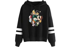 LKY STAR My Hero Academia Merch Anime Hoody for Men Women MHA Sweatshirt Izuku Midoriya Cosplay Pullover XXS-4XL