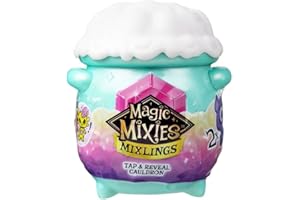 AKEDO Magic Mixies Mixlings Tap & Reveal Cauldron 2 Pack, Magic Wand Reveals Magic Power, Powers Unleashed Series, for Kids Aged 5 and Up (Styles May Vary)