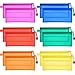 Produktbild 12 Stücke 6 Farben Bleistiftbeutel Reißverschluss Datei Taschen Wasserdichte Kunststoff Doppelschicht für Stift Tasche Kosmetik Lieferungen Reise Zubehör