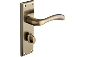 Designer Levers - Minerva Lever Bathroom Door Handle Antique Brass
