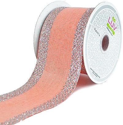 LUV RIBBONS 10 Yards, Peach, 10 Yd.