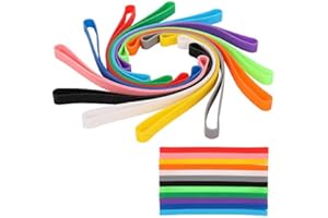 ruggito 24 Pcs Silicone Rubber Bands Planner Large Elastic Bands Rubber Wrapping Bands for Office Supply,File Folders,Books,Art,School,Home