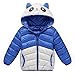 Produktbild Longra Baby Kinder Mädchen Junge Winterjacke Steppjacke Sweatjacke Wärmejacke Jacke Parka Gesteppt mit Panda Kapuze Unisex Kinder Daunenmantel Daunenjacken Down Jacket (110CM 3Jahre, Blue)