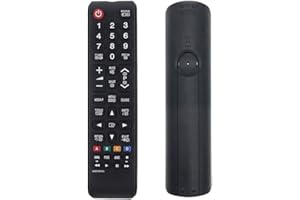 LMZMYTX Sostitutivo telecomando samsung smart tv AA59-00741A per sam sung t v adatto per telecomando samsung tv，nero，Dimensioni: 2,40 cm di lunghezza * 4,30 cm di larghezza * 17 cm di altezza