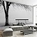 Produktbild Hwhz Benutzerdefinierte 3D Fototapete Wandbild Schwarz Weiß Big Tree Bank Abstrakte Kunst Wandmalerei Moderne Wohnzimmer Sofa Tv Hintergrund Dekor-250X175Cm