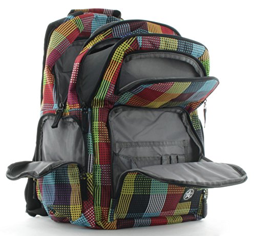 Franky Rucksack 16 Zoll Laptopfach RS8 Check and Stripes - 8