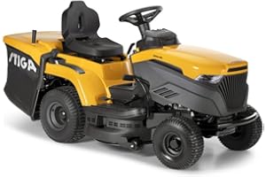 STIGA Estate 384 Tondeuse autoportée 432 cm3 avec Transmission hydrostatique, Plateau de 84cm, bac de ramassage 240L, kit Mulching Inclus