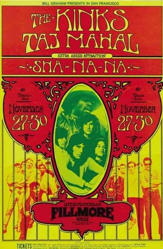 The Kinks 1969 - Aluminium Wall Art 15 x 20cms