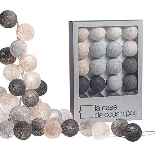 La Case de Cousin Paul Brooklyn 00706 - Guirnalda luminosa para habitación infantil (20 bolas)