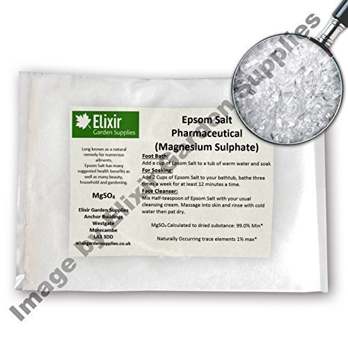 Elixir Gardens ® Epsom Salts 2 kg Medical / Food Grade - Magnesium Sulphate