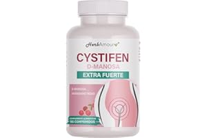 HERBAMOUR D-MANOSA (Suministro por 6 Meses) 180 Comprimidos Alta Dosis y Absorción I D-Manosa De 500 mg. + Arándano Rojo E.S. De 40 mg. | Sin Gluten, Lactosa, Azúcares y Soja