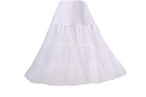 Boolavard® 50s Petticoat Vintage Retro Hoop Falda Falda Enagua para la Boda Vestido Nupcial Rockabilly de Novia