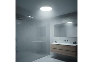 LED ATOMANT Plafon LED Redondo Superficie 225mm, 18W, Color Blanco Frio (6500K), 1650 Lumenes, Driver integrado, Para Techo Cocina Baño