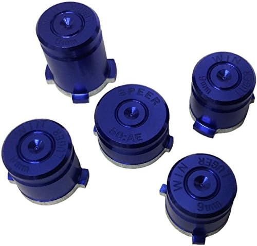 Aluminium Alloy Metal ABXY & Guide Bullet Buttons for XBOX ONE Controller (Blue)