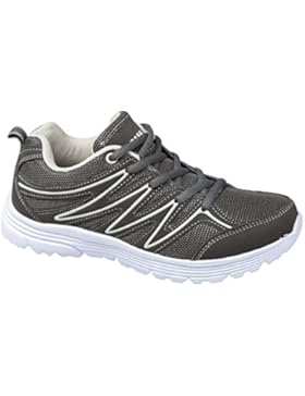 GIBRA® Herren Sportschuhe, sehr leicht und bequem, dunkelgrau/weiß, Gr. 41-46