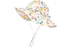 Volicph Baby Sommerhut Mädchen Sonnenhut Kleinkind Strandhut Baby Bucket Hat UPF 50 für Baby Mädchen Säugling Kind Kleinkind