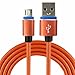 Produktbild AGM X1 - HQ Micro USB 2.0 Ladekabel und robuste Steckverbindung aus Aluminium - Micro1 1m Orange